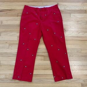 Campus Chinos Mens Georgia Bulldogs UGA Embroidered Logo Pants College Sz 40x30